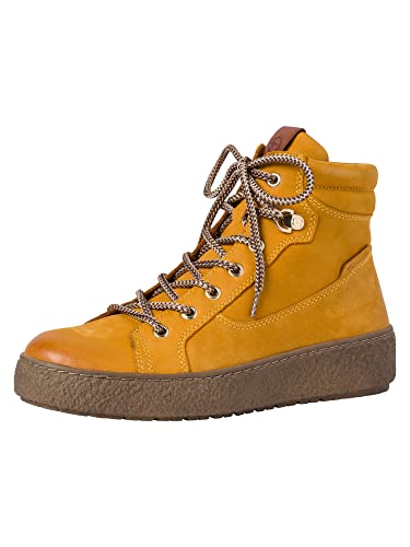 Tamaris Damen Stiefel, Frauen Schnürstiefel,TOUCHit-Fußbett,schnürboots,Kurzstiefel,schnürung,Boots,Winterstiefel,Mustard,39 EU / 5.5 UK von Tamaris