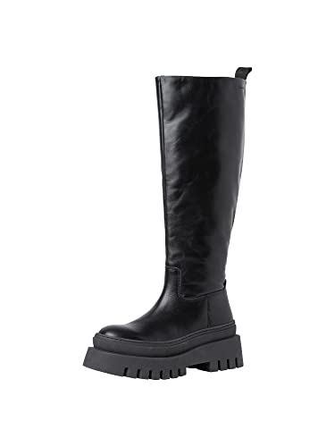 TAMARIS Damen 1-1-25639-39 Mode-Stiefel, Black Leather, 37 EU von Tamaris