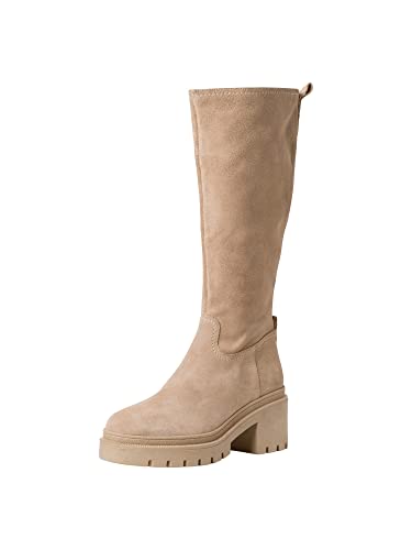 Tamaris Damen 1-1-25640-39 Mode-Stiefel, Cream Suede, 41 EU von Tamaris