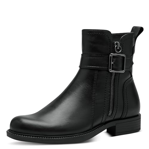 Tamaris Damen Boots Leder; BLACK/schwarz; 41 von Tamaris