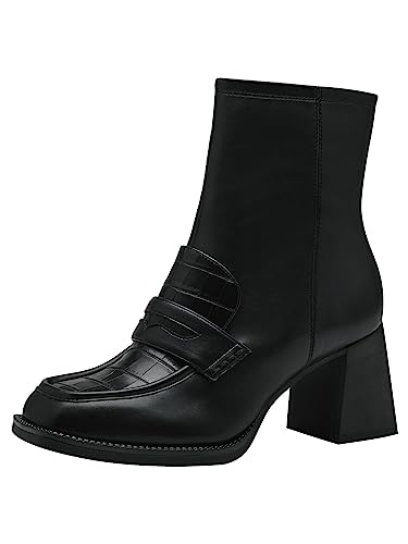 Tamaris Damen Boots mit Absatz Vegan; BLACK/schwarz; 41 EU von Tamaris