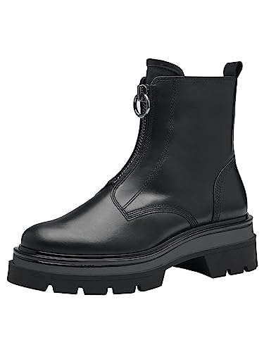 Tamaris Damen Boots Leder; BLACK LEATHER/schwarz; 38 EU von Tamaris