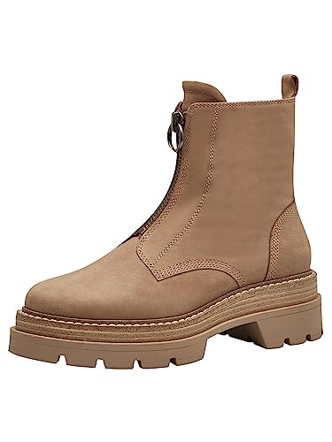 Tamaris Damen Boots Leder; CAMEL/braun; 38 EU von Tamaris