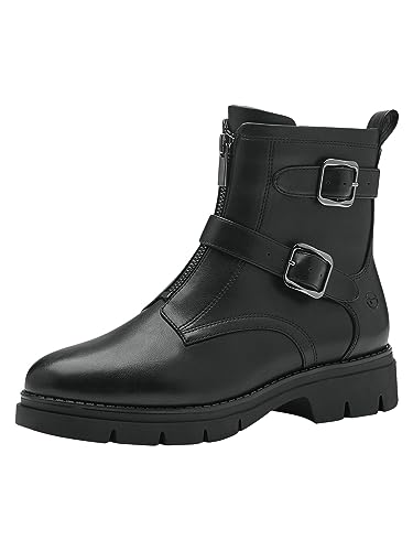 Tamaris Damen Boots Vegan; BLACK MATT/schwarz; 38 EU von Tamaris