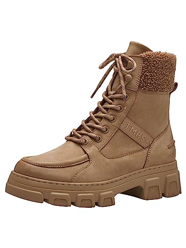 Tamaris Damen Schnürstiefel Materialmix aus Leder, Textil und Synthetik Winter gefüttert; CAMEL/braun; 38 EU Tamaris Damen Schnürstiefel Materialmix aus Leder, Textil und Synthetik Winter gefüttert; CAMEL/braun; 38 EU von Tamaris