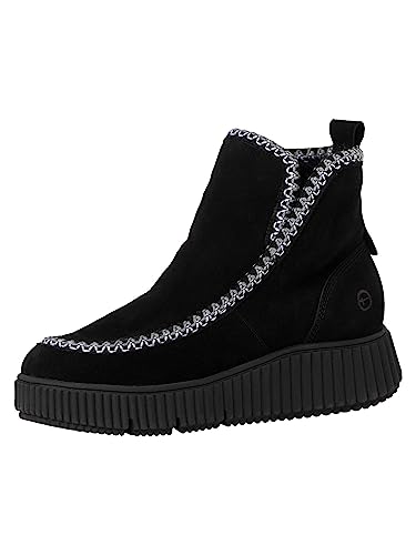 Tamaris Damen Boots Leder Winter gefüttert; BLACK/schwarz; 40 EU von Tamaris