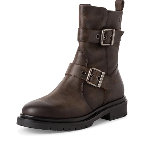 Tamaris Damen Stiefelette Leder bequem; CIGAR, EU 36 von Tamaris