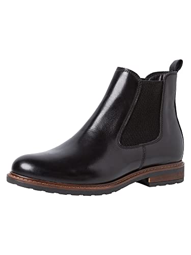 Tamaris Damen Stiefeletten, Frauen Chelsea Boots,halbstiefel,Kurzstiefel,uebergangsschuhe,uebergangsstiefel,flach,Boots,Black Leather,40 EU / 6.5 UK Tamaris Damen Stiefeletten, Frauen Chelsea Boots,halbstiefel,Kurzstiefel,uebergangsschuhe,uebergangsstiefel,flach,Boots,Black Leather,40 EU / 6.5 UK von Tamaris
