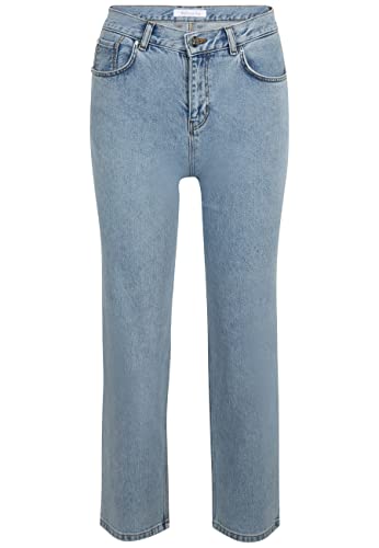 Tamaris Damen Straight Bein Jeans APPLETON Blau 36/30 von Tamaris