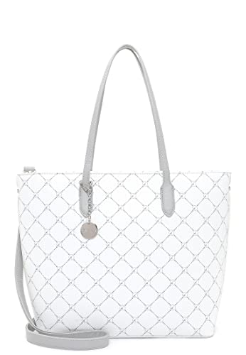 Tamaris Shopper TAS Anastasia 30107 Damen Handtaschen Karo white/grey 308 von Tamaris