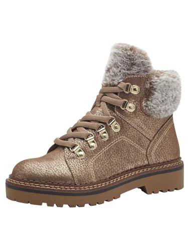 Tamaris Damen Warmfutter Stiefel Textil Vegan; BRONCE, EU 40 von Tamaris