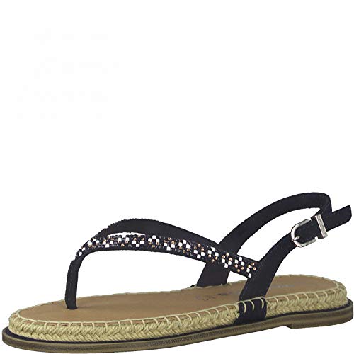 Tamaris Damen Zehentrenner, Frauen Sandalen,women's,woman,zehenstegsandalen,flip,flops,sandaletten,bequem,leicht,sommer,strand,NAVY,40 EU / 6.5 UK von Tamaris