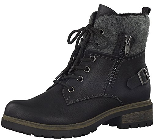 Tamaris Damenschuhe 1-1-25110-29 Damen Stiefel, Boots, Damen Stiefeletten, Herbstschuhe & Winterschuhe für modebewusste Frau schwarz (Black), EU 39 von Tamaris