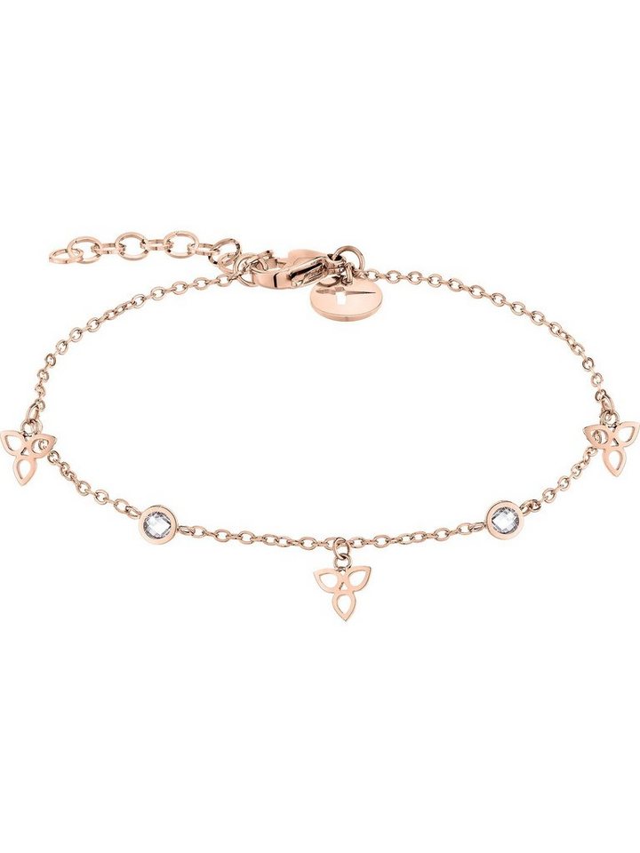 Tamaris Edelstahlarmband Tamaris Damen-Armband Edelstahl 2 Zirkonia, Modern von Tamaris