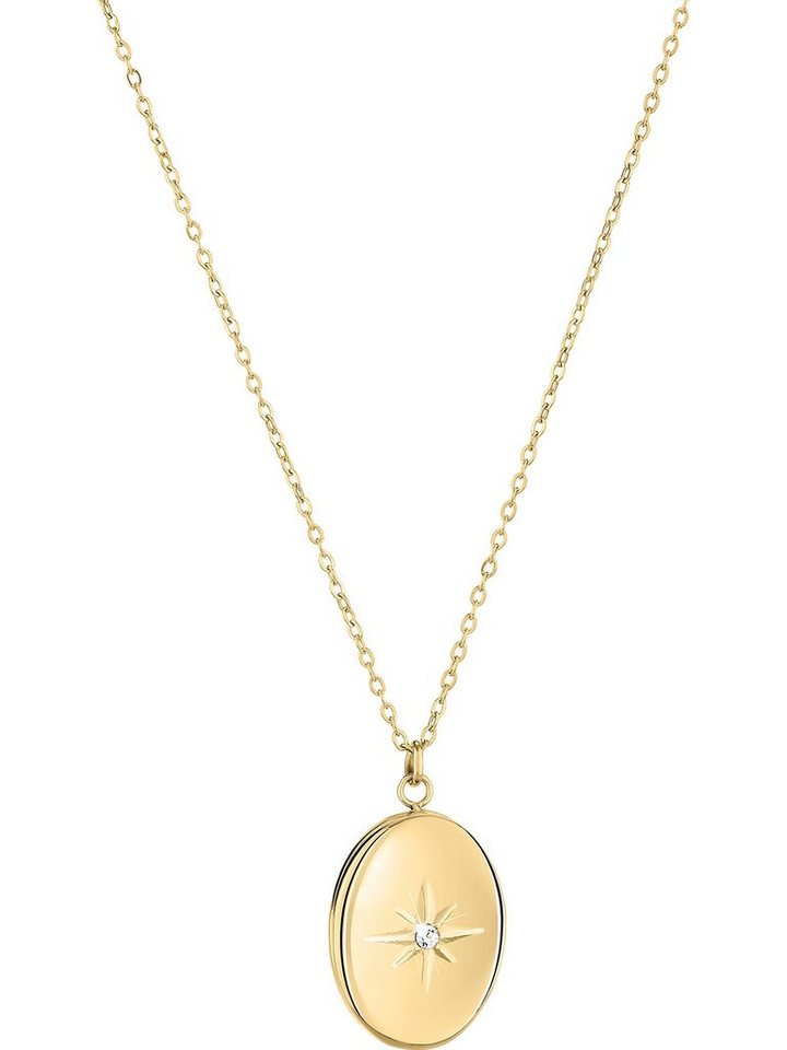 Tamaris Edelstahlkette Tamaris Damen-Kette Edelstahl Zirkonia von Tamaris