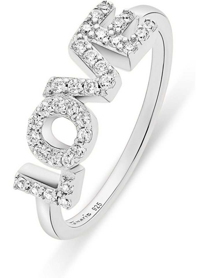 Tamaris Fingerring Tamaris Damen-Damenring 925er Silber 32 Zirkonia, Zirkonia von Tamaris