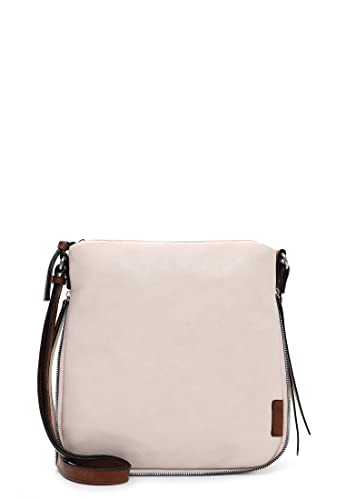 Tamaris Umhängetasche Gritt 31520 Damen Handtaschen Zweifarbig beige/cognac 407 von Tamaris