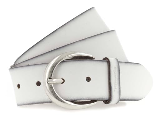 Tamaris Gürtel Essential Classics TB0011L07 Damen Gürtel Uni weiss 0100 von Tamaris