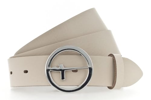 Tamaris Gürtel Essential Classics TB0029L07 Damen Gürtel Uni vanille 0120 von Tamaris