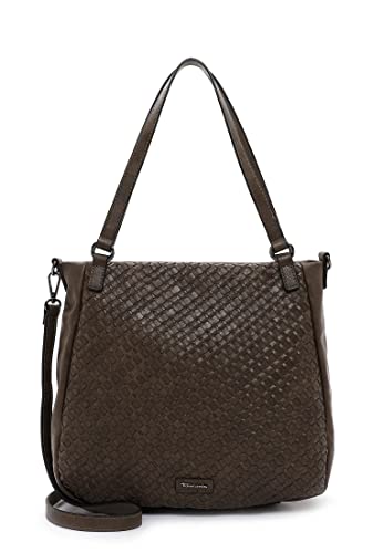 Tamaris Shopper Jelena 31855 Damen Handtaschen Uni mud 951 von Tamaris