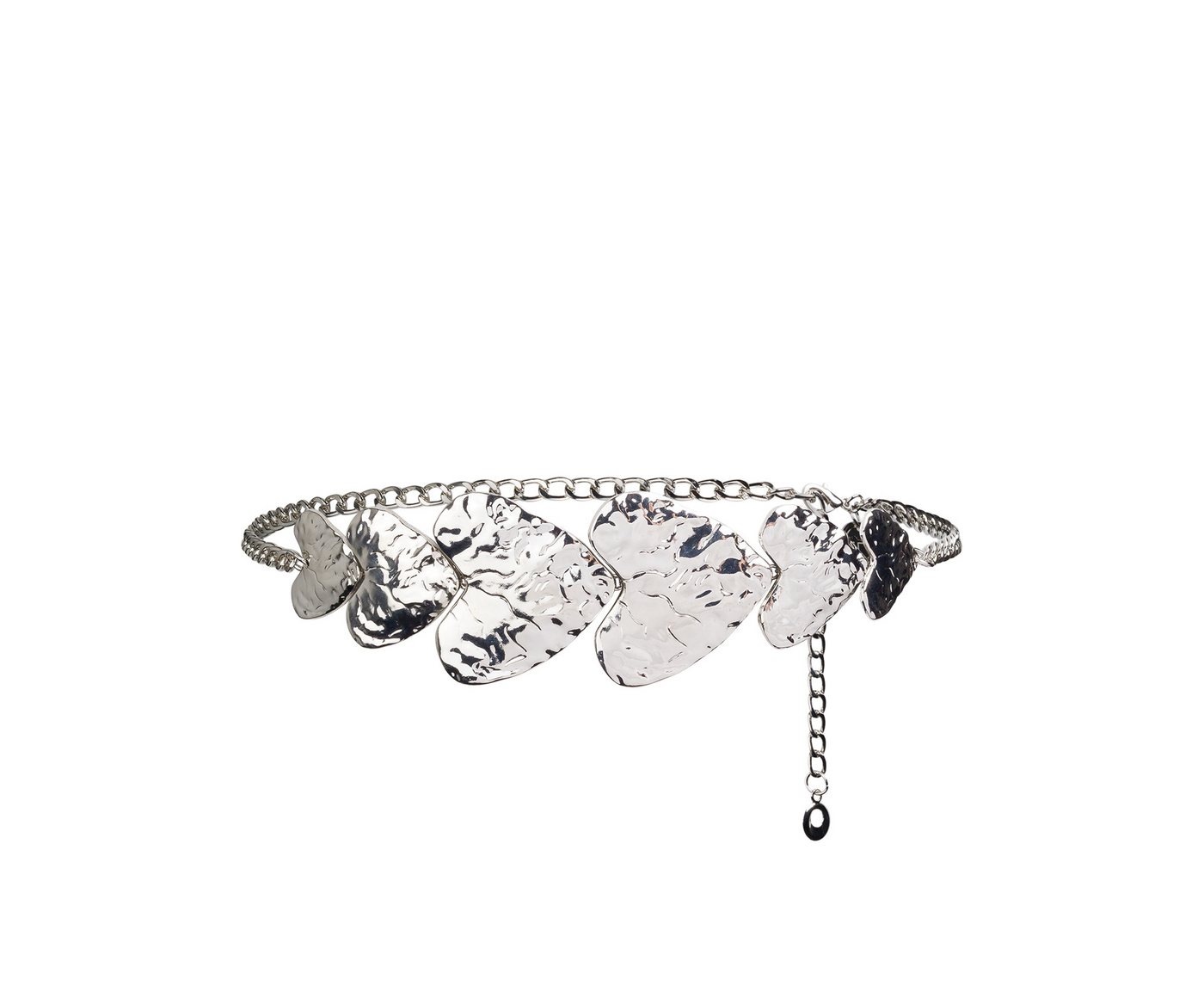 Tamaris Kettengürtel Vorne 6 cm breit mit gehämmerten Herzen, individuell verstellbar von Tamaris