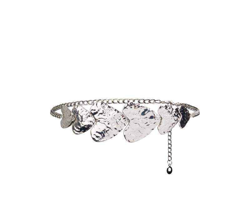 Tamaris Kettengürtel Vorne 6 cm breit mit gehämmerten Herzen, individuell verstellbar von Tamaris