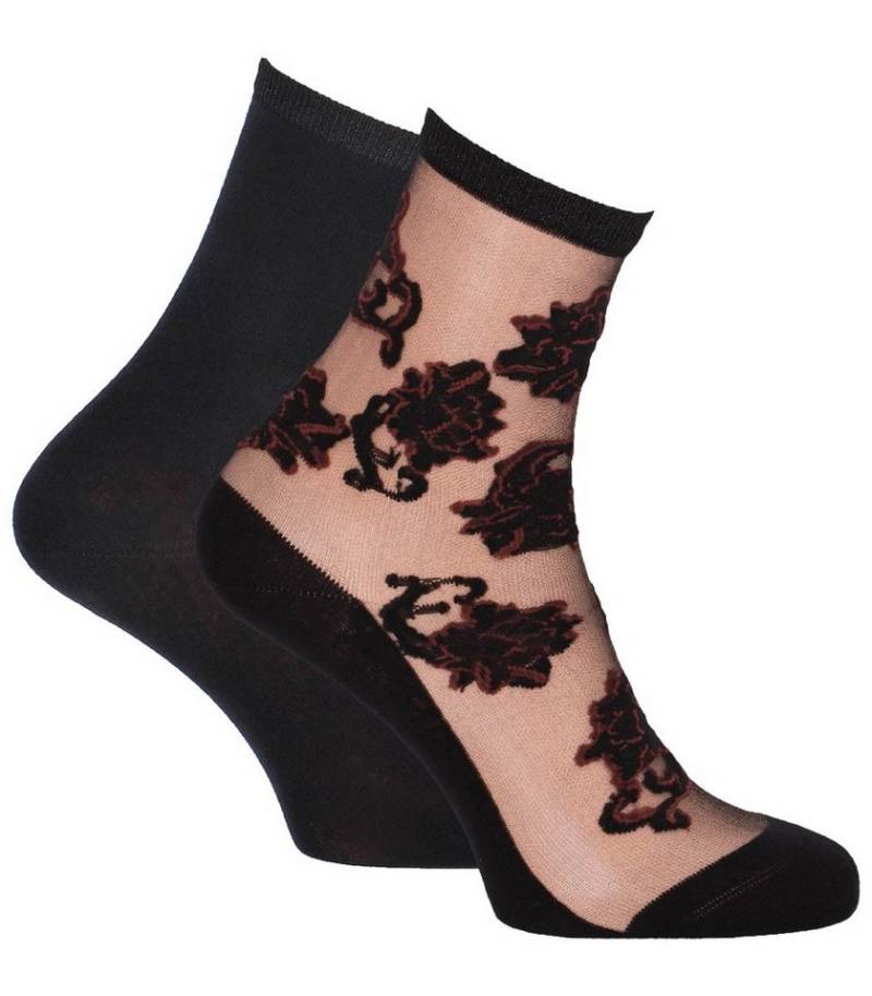 Tamaris Kurzsocken mit Rosen (Set, 2-Paar, 2er-Pack) elegant von Tamaris