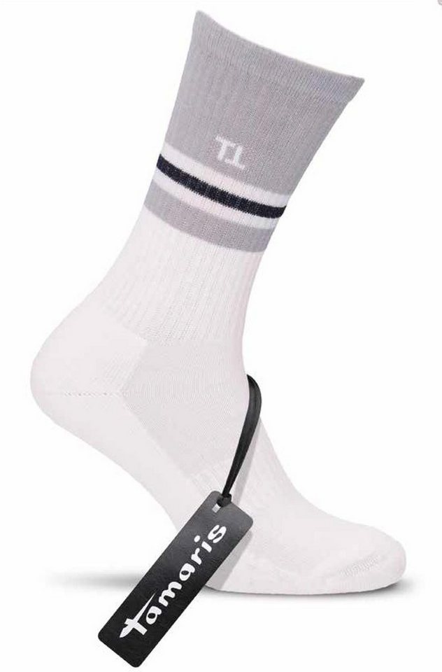 Tamaris Langsocken Tennis Socken (Spar-Pack, 2-Paar, 2 Paare) aus hautfreundlicher Baumwolle von Tamaris