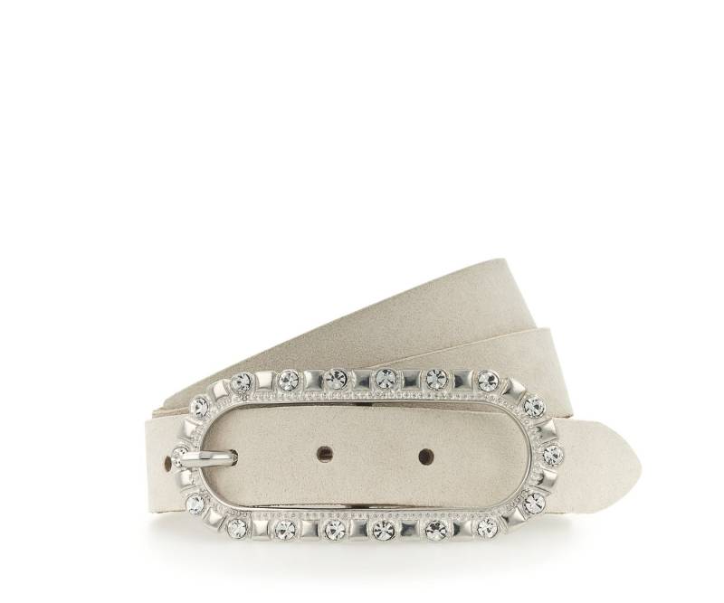 Tamaris Ledergürtel femininer Look, Schließe mit Glitzersteinen besetzt von Tamaris