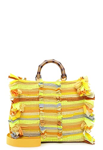 Tamaris Shopper Lotta 32360 Damen Handtaschen Streifen yellow 460 von Tamaris