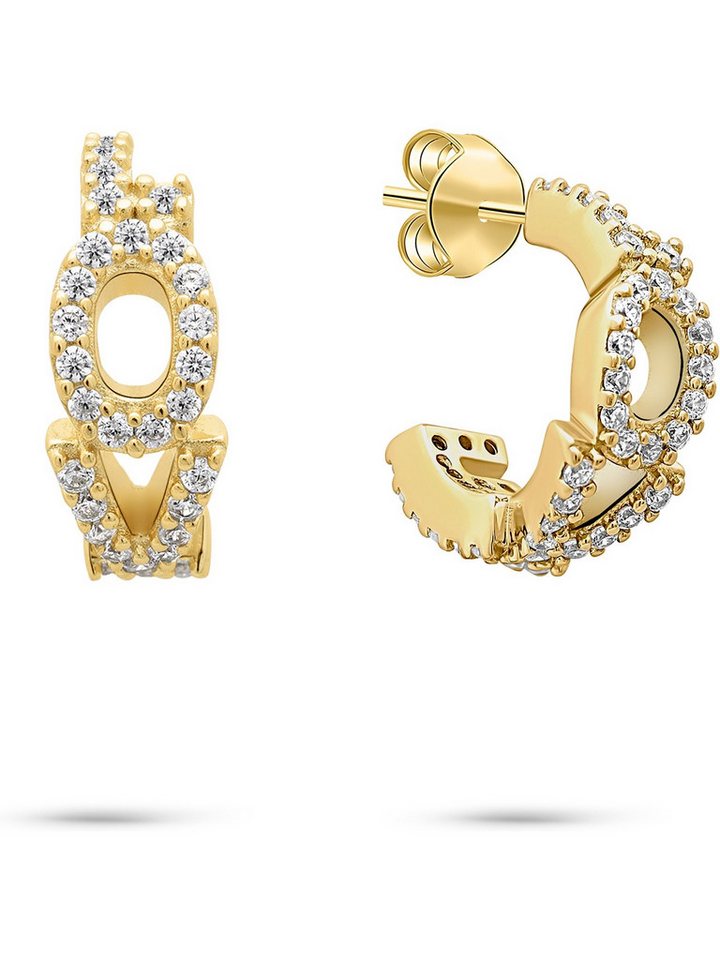 Tamaris Paar Creolen Tamaris Damen-Creolen 925er Silber 80 Zirkonia (Paar) von Tamaris