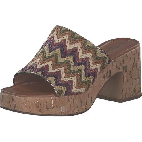 Tamaris Pantolette Damen Blockabsatz Multicolor,EU 41 von Tamaris