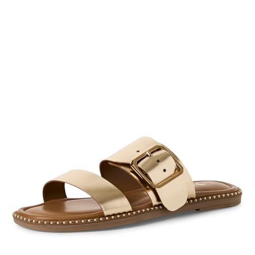 Tamaris Pantolette Damen Blockabsatz metallic,EU 41 von Tamaris