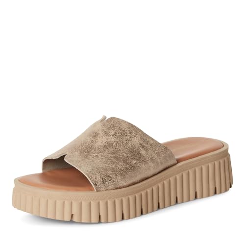 Tamaris Pantolette Damen Flach metallic,EU 40 von Tamaris