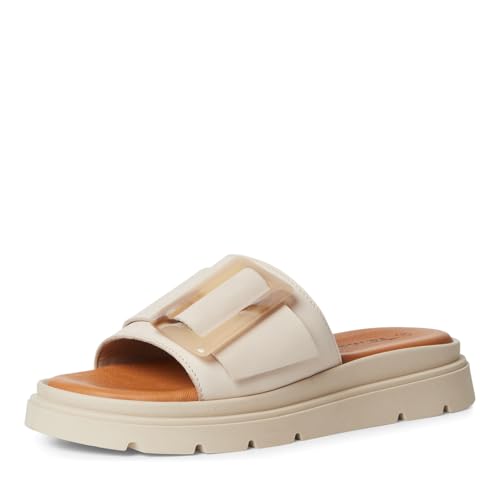 Tamaris Pantolette Damen Keilabsatz beige,EU 39 von Tamaris