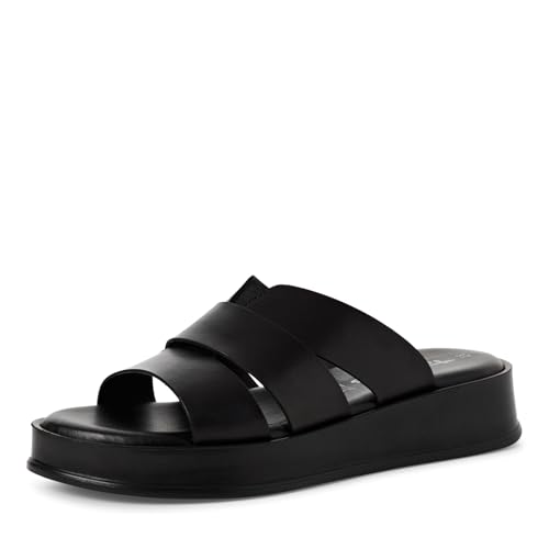 Tamaris Pantolette Damen Keilabsatz schwarz,EU 39 von Tamaris