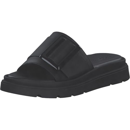 Tamaris Pantolette Damen Keilabsatz schwarz,EU 40 von Tamaris