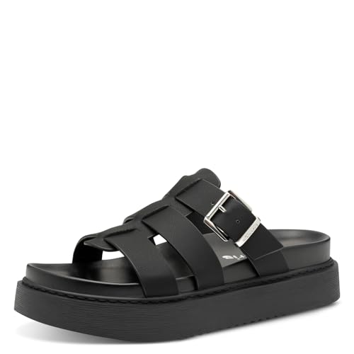 Tamaris Damen Pantolette in schwarz - Gr. 39 von Tamaris