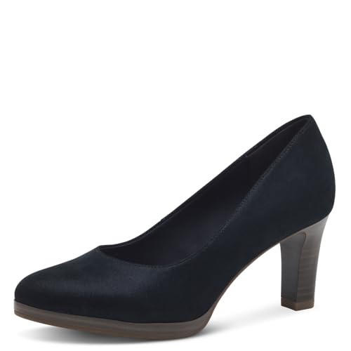 Tamaris Pumps Damen Blockabsatz blau,EU 36 von Tamaris