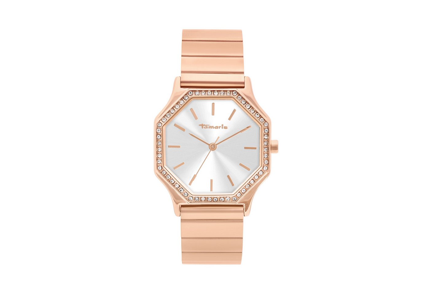 Tamaris Quarzuhr TT-0197-MQ, Armbanduhr, Damenuhr, Edelstahlarmband, analog, Zirkonia (synth) von Tamaris