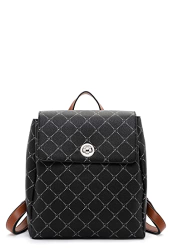 Tamaris Rucksack Anastasia Lock 31725 Damen Rucksäcke Print black 100 von Tamaris