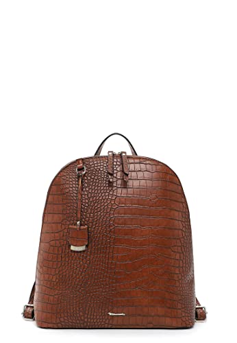 Tamaris Rucksack Mia 32567 Damen Rucksäcke Animal cognac 700 von Tamaris