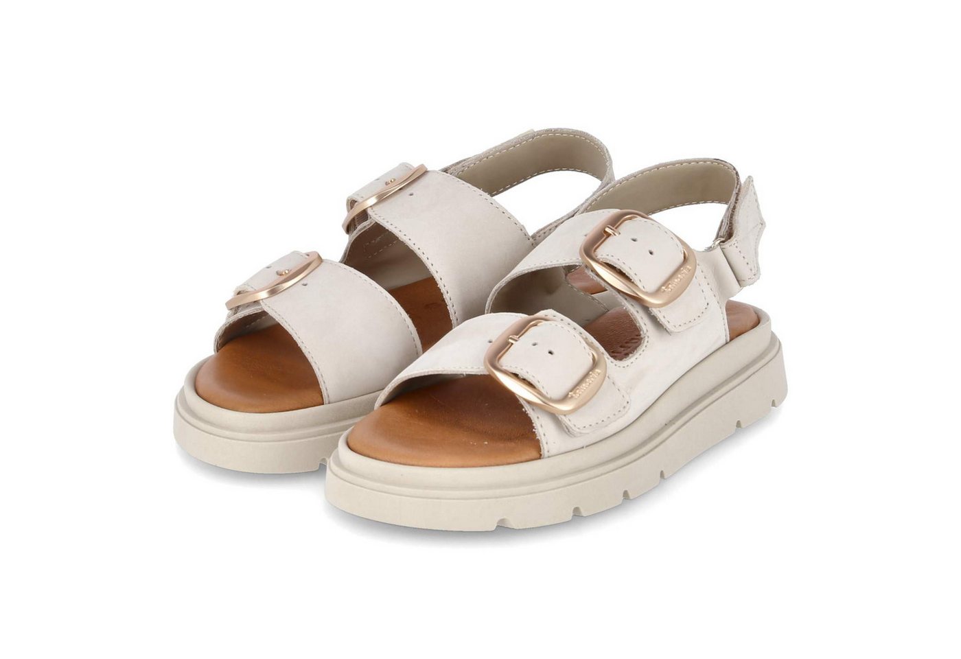 Tamaris Tamaris 1-28233-44/418 Damen Rauleder weiss Sandalette von Tamaris