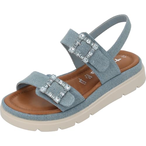 Tamaris Sandalette Damen Bequem blau,EU 41 von Tamaris