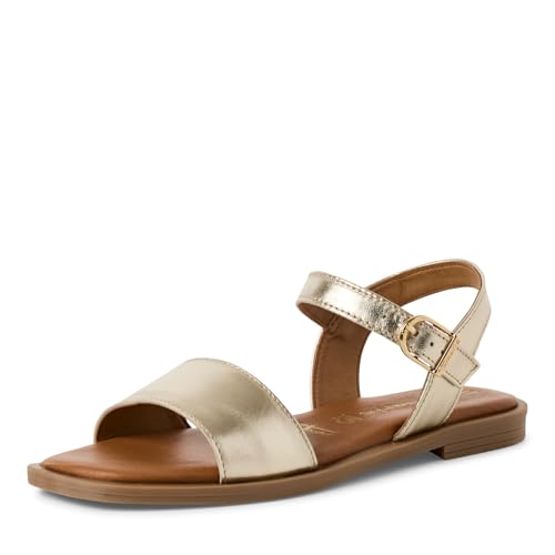 Tamaris Sandalette Damen Blockabsatz metallic,EU 38 von Tamaris