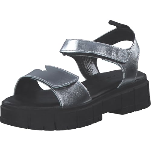 Tamaris Sandalette Damen Blockabsatz metallic,EU 42 von Tamaris