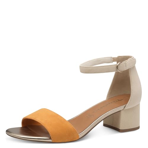 Tamaris Sandalette Damen Blockabsatz orange,EU 38 von Tamaris