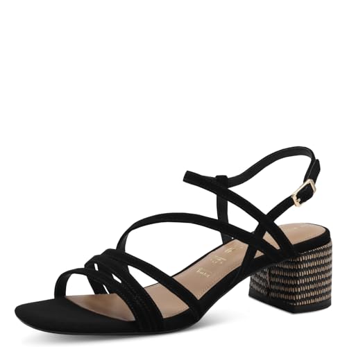 Tamaris Sandalette Damen Blockabsatz schwarz,EU 40 von Tamaris