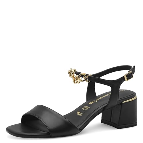 Tamaris Sandalette Damen Blockabsatz schwarz,EU 41 von Tamaris