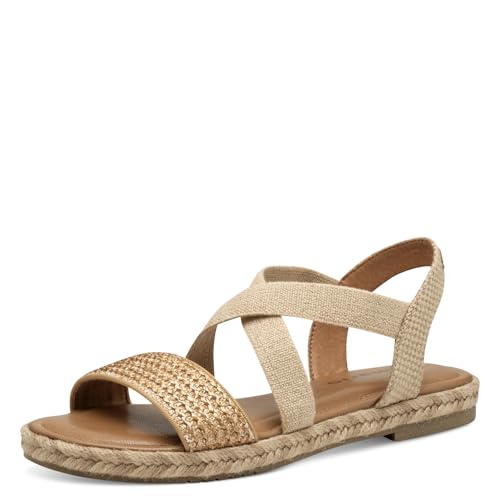 Tamaris Sandalette Damen Flach metallic,EU 40 von Tamaris